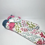 Floral Cotton Oven Mitt & 2 Tea Towels Set, Hanging Loop, Country Style. Fixed Price $15.95.