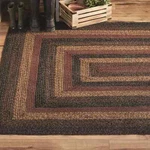 Slate Braided Area By Ihf Rugs. Oval & Rectangle. Many Sizes. Burgundy/black. Fixed Price $97.36.