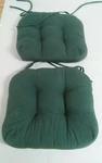 Lot Of 3 Mainstays Home Green Chair Cushions Tie Back Pillows. Fixed Price $19.99.