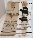 Dii Design Imports Dish Towel Set 4 Farmhouse Farmers Market Kitchen Home Decor. Fixed Price $12.59.