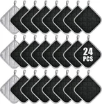 24 Pcs Bulk For Kitchen Heat Resistant 7X 7INCH Cotton Potholders.... Fixed Price $38.35.