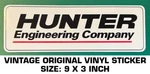 Hunter Engineering Company - Vintage Original Vinyl Decal Sticker Automotive. Fixed Price $9.45.