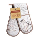 Maison D' Hermine Double Oven Mitts 7"X35" 100% Cotton Heat Resistant. Fixed Price $50.78.
