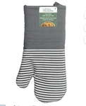 New Culinary Elements Oven Mitt With Silicone Grip Gray And White Stripes. Fixed Price $10.00.
