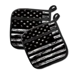 2 Pack Pot Holders For Kitchen Clearance, Cute Hot Pads, Funny American Flag. Fixed Price $19.98.