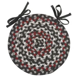 Park Designs Limestone Braided 15" Chair Pads Black-red-gray-ivory Set Of 2. Fixed Price $39.95.