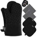 Kegouu Oven Mitts And Pot Holders 6PCS Set, Kitchen Glove High Heat Resi.... Fixed Price $28.92.