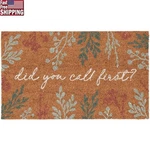 Floral Coir Outdoor Mat Funny Welcome Rug Durable Rubber Backing Entryway Decor. Fixed Price $14.24.