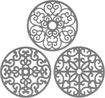Chefbee 3PCS Silicone Trivet Mat Flexible Non-slip Heat Resistant Gray. Fixed Price $11.79.