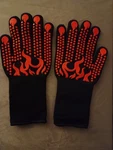 Comsmart Bbq Gloves, 1472 Degree F Heat Resistant Grilling Long, Red. Fixed Price $10.00.