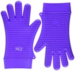 Mge Chef - Cooking Gloves Heat Resistant Silicone Size Xl 1 Pair Purple. Fixed Price $8.54.
