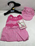 Dog Dress And Hat Set Pink Gingham Xs Sm East Side Collection New Adorable. Fixed Price $12.75.
