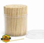 Bamboo Toothpicks Single Point Bulk Pack 500 Count Container. Fixed Price $20.00.