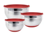 Premium Stainless Steel Mixing Bowls With Lids And Non-slip Base (set Of 3). Fixed Price $26.97.
