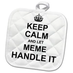 3DROSE Keep Calm Let Meme Handle It Funny Grandma Gift Pot Holder 8X8. Fixed Price $11.99.