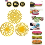Silicone Trivet Mat - Kitchen Hot Pads For Pots & Dish Insulated Teapot Tri.... Fixed Price $26.00.