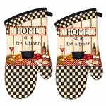 Set Of 2 Home Is In The Kitchen Oven Mitts, By Kay Dee. Fixed Price $17.97.