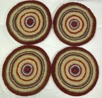 Chandler Four Corners Laura Megroz Chair Pad Set Of Wool Blend 14.5" Round Euc. Fixed Price $49.99.