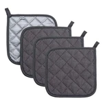 Joyhalo 4 Pot Holders For Kitchen Clearance, Hot Pads Pack, Dark Grey. Fixed Price $15.99.