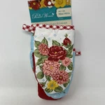 The Pioneer Woman Mini Oven Mitts 2-PC Sweet Rose Kitchen Silicone Grips. Fixed Price $16.75.