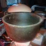 Hollands No. 10 Erie Pa Cast Iron Cook Pot Crucible Smelting 21 Lb W/heat Ring. Fixed Price $95.00.