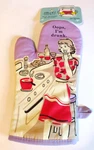 New Blue Q Kitchen Insulated Oven Mitt "oops Drunk" Funny Novelty Gift Nwt. Fixed Price $9.09.