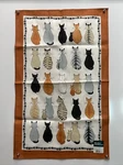 New Cats Waiting Irish Linen Tea Towel Ulster Weavers Ireland K8. Fixed Price $31.24.