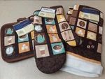 Home Collection 5 Piece Coffee Oven Mitt And Towel Set. Fixed Price $19.38.