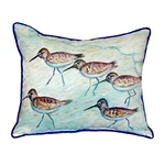Betsy Drake Sandpipers Extra Large 20 24 Indoor Outdoor Pillow. Fixed Price $69.99.