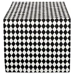 Dii Halloween Harlequin Table Runner, 14"X72", Black & Cream. Fixed Price $18.89.