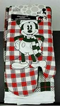 Disney Mickey Mouse Holiday Print Kitchen Set 2 Hand Towels + Oven Mitt Nwt Gift. Fixed Price $24.90.