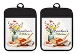 Grandma's Kitchen Farmhouse Pot Holders Oven Mitt Hot Pad Linen Towel DZ299DPH. Fixed Price $16.99.