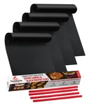 Oven Liners & Range Rack Shield Set 4-PACK Heat Resistant Mats 14" Stove Gua. Fixed Price $50.99.