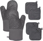 4 Pcs Oven Mitts And Pot HOLDERS,500 F High Heat Resistant Kitchen W. Fixed Price $15.66.