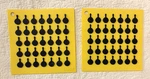 Set Of 2 -lodge Silicone Trivet 7" Square Yellow Classic Cast Iron Skillet Motif. Fixed Price $15.00.