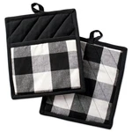 Dii Buffalo Check Kitchen Collection, Classic Potholder, Black & White. Fixed Price $14.00.