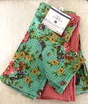 April Cornell Set Of 3 Dish / Tea Towels Cottage Rose Pattern Waffle Weave - Nwt. Fixed Price $28.80.