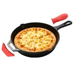 10 Inch Cast Iron Pan With Silicone Hot Handle Holder For Stove,oven,grill&c.... Fixed Price $39.84.