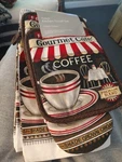 Coffee Time Theme 8PCS.KITCHEN Linens Pot Holders Oven Mitt Towel Nwt New. Fixed Price $13.00.