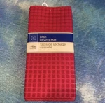 Home Collection Red Check Microfiber Dish Drying Mat 12X18. Fixed Price $7.00.