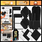 Heat Resistant Oven Mitts & Potholders Set, Silicone Grip, 12-PIECE Kitchen Towe. Fixed Price $46.99.