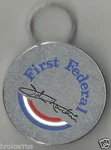 Vintage 60S First Federal Bank John Martin Silver Ring Holder Keys Chain. Fixed Price $26.10.