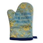 This Going To Be Delicious Oven Mitt Funny Cooking Chef Graphic. Fixed Price $24.99.