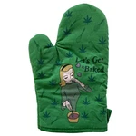 Let's Get Baked Oven Mitt Funny Marijuana Weed 420 High Kitchen Glove. Fixed Price $14.99.