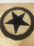 Park Designs 100% Wool Pile Hooked Chair Pad 14.5" Round Star Primitive. Fixed Price $22.49.
