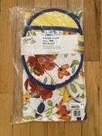 Nwt Fiesta Ware Kitchen Towel Pot Holder Oven Mitt 3 Pc Set Floral Poppies. Fixed Price $15.99.