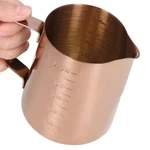 Frothing Cup, Coffee Milk Pitcher 550ML With Scale Rose Gold Stainless Steel .... Fixed Price $29.15.