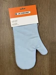 "coastal Blue" Le Creuset 100% Cotton Canvas 14" Oven Mitt Pot Holder Nwt Fabric. Fixed Price $60.99.