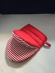 Food Network Oven Mitt Quilted Silicone Grip Surface Red. Fixed Price $5.60.