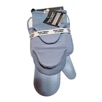Better Homes & Gardens Honeycomb Silicone And Cotton Oven Mitts 4-PACK Blue. Fixed Price $28.00.